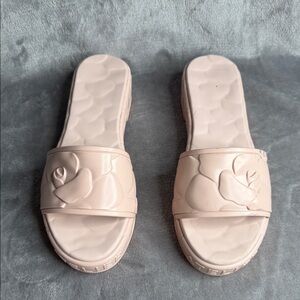 Valentino Garavani Blush Pink Slide Sandals